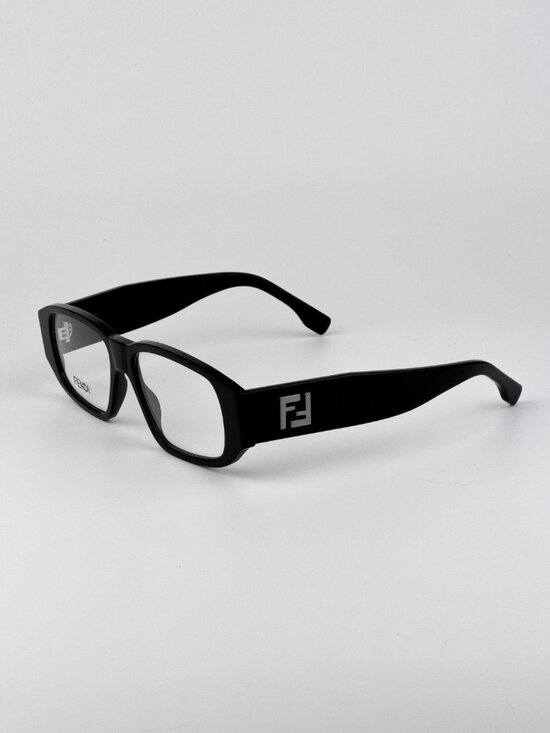 Fendi FE50115I 001 Rectangular Eyeglasses – Shiny Black main image 7